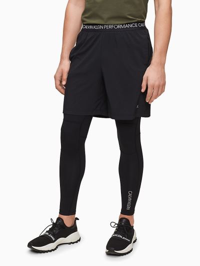 Calvin Klein Ruhák HU566546 | Calvin Klein Gym Férfi Rövidnadrág Fekete / Fehér